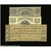 Image 1 : Schuylerville, NY- D.A. Bullard 10¢ (2), 25¢ Harris 5, 8, 10Three pieces, showing the progression fr