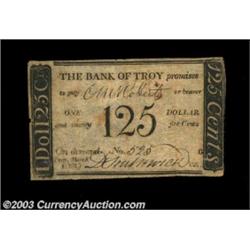 Troy, NY- The Bank of Troy $1.25 Mar. 1, 1815 C48 Harris 40A nice early odd denomination example whi
