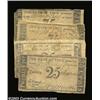 Image 1 : Troy, NY- The Bank of Troy 25¢ (2), 75¢ (2) G24, G24a, G32, G32a Harris 30, 31, 36, 37Four early exa