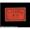 Image 1 : Troy, NY- J.D. Miles 1¢, 3¢ Harris UNLTwo cardboard chits, one orange, one green, from this issuer.