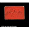 Image 2 : Troy, NY- J.D. Miles 1¢, 3¢ Harris UNLTwo cardboard chits, one orange, one green, from this issuer.