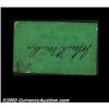 Image 4 : Troy, NY- J.D. Miles 1¢, 3¢ Harris UNLTwo cardboard chits, one orange, one green, from this issuer.