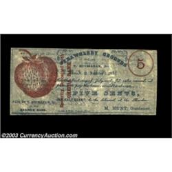 Utica, NY- T. Buchanan, Jr. 5¢ Nov. 1, 1862 Harris 230A lovely example of this famous note, which is