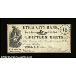 Utica, NY- A.B. Buel 10¢, 15¢ Nov. 1, 1862 Harris 116, 117Two pieces from this hardware manufacturer