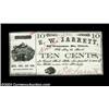 Image 1 : Utica, NY- E.W. Jarrett 10¢ Nov. 10, 1862 Harris UNLThis issuer is unlisted in Harris. Uncirculated.