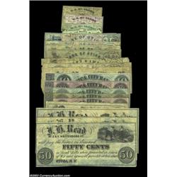 Various Utica, NY Scrip Issues.Utica, NY - F.W. Hurlbert 3¢ Harris 180 (plate note) XFUtica, NY - I.