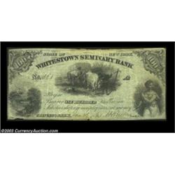 Whitestown, NY- Whitestown Seminary Bank $100 Jan. 26, 1864 Schingoethe UNLA great piece of college