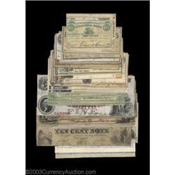 Various New York Scrip IssuesBinghamton, NY - G. Collins 5¢ Harris 25 XF, corner off, 25¢ Harris 27