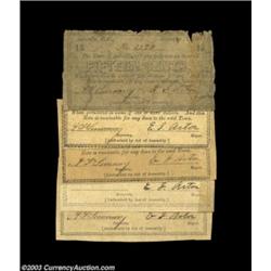 Asheville, NC- Town of Asheville 15¢, 20¢ (2), 25¢, 50¢ Nov. 12, 1862Five pieces, the 15¢ Good, the