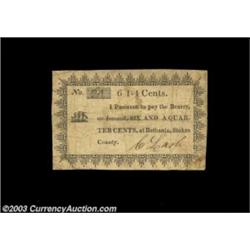 Bethania, NC- C. Lash 6 1/4¢Undated but clearly very early scrip from both a location and an issuer