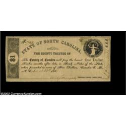 Camden C.H., NC- Camden County $1, $2 (2) CAM150, CAM250, CAM275Three pieces, Very Fine with a small