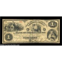 Charlotte, NC- The Bank of Mecklenburg $1 Mar. 21, 1874A very scarce note, as are all of the early i