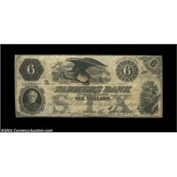 Elizabeth City, NC- The Farmers Bank of North Carolina $6 Sept. 11, 1855 C8 Pennell 660CNIt is hard
