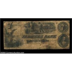 Elizabeth City, NC- The Farmers Bank of North Carolina $7 G9 Pennell 670A very scarce note, but this