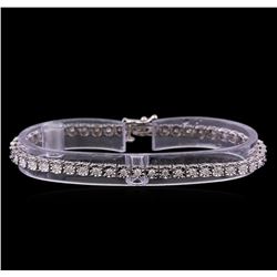 0.97 ctw Diamond Tennis Bracelet - 10KT White Gold