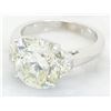 Image 2 : GIA Cert 5.14 ctw Diamond Ring - 18KT White Gold