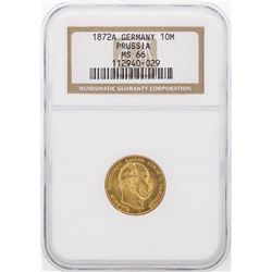 1872-A NGC MS66 Germany 10M Prussia Gold Coin