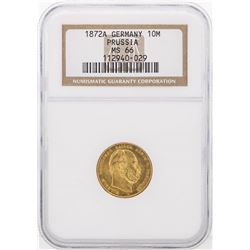 1872-A NGC MS66 Germany 10M Prussia Gold Coin