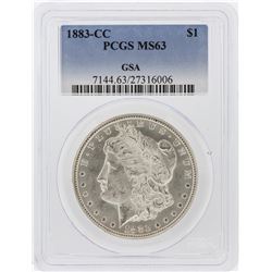 1883-CC PCGS MS63 Morgan Silver Dollar