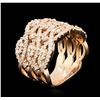 Image 3 : 14KT Rose Gold 1.40 ctw Diamond Ring