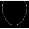 Image 1 : 14KT White Gold 0.99 ctw Diamond Necklace