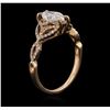Image 3 : 14KT Rose Gold 1.26 ctw Diamond Ring