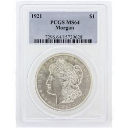 1921 PCGS MS64 Morgan Silver Dollar