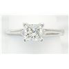 Image 3 : .84 ctw Certified Diamond Ring - 14KT White Gold