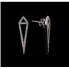 Image 2 : 0.49 ctw Diamond  Earrings - 14KT White Gold