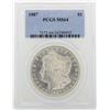 Image 1 : 1887 PCGS MS64 Morgan Silver Dollar