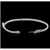 Image 3 : 14KT White Gold 0.33 ctw Diamond Bangle Bracelet
