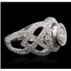 Image 1 : 14KT White Gold 1.81 ctw Diamond Ring