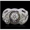 Image 2 : 14KT White Gold 1.81 ctw Diamond Ring