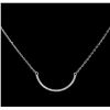 Image 1 : 0.20 ctw Diamond Necklace - 14KT White Gold