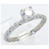 Image 3 : 0.72 ctw Designer Tacori Diamond Ring - Platinum