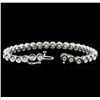Image 3 : 14KT White Gold 2.32 ctw Diamond Tennis Bracelet