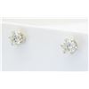 Image 2 : 1.00 ctw Diamond Stud Earrings - 14KT White Gold
