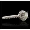 Image 2 : 14KT White Gold 1.43 ctw Diamond Ring