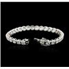 Image 3 : 18KT White Gold 9.66 ctw Diamond Tennis Bracelet