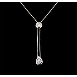 0.52 ctw Diamond Necklace - 14KT White Gold