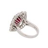 Image 3 : 5.27 ctw Pink Tourmaline and Diamond Ring - 14KT White Gold