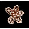 Image 2 : 14KT Rose Gold 1.29 ctw Diamond Ring