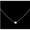 Image 1 : 0.27 ctw Diamond Necklace - 14KT White Gold