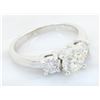 Image 3 : 1.09 ctw Diamond Ring - 14KT White Gold