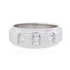 Image 1 : 14KT White Gold 0.43 ctw Diamond Ring