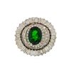 Image 2 : 2.38 ctw Tsavorite and Diamond Ring - 14KT White Gold