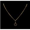 Image 1 : Bvlgari Heart Shaped Pendant With Chain - 18KT Yellow Gold