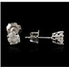 Image 2 : 14KT White Gold 0.72 ctw Diamond Stud Earrings