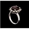 Image 4 : 14KT White Gold 7.74 ctw Ruby and Diamond Ring