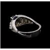 Image 3 : 2.59 ctw Black Diamond Ring - 14KT White Gold